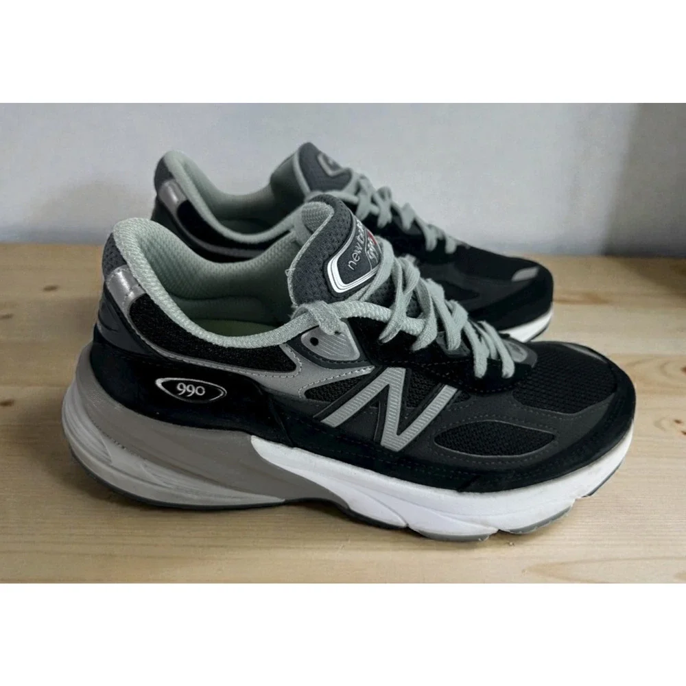 New Balance 990V6 Black Suede Shoes W990BK6 Sneakers Women’s Size 9 B USA Made - Picture 16 of 16